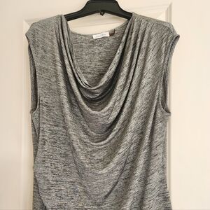 Calvin Klein 2X Scalloped Tank Top